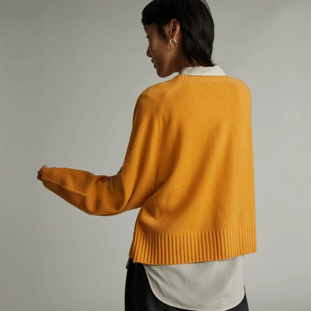 The Cashmere Boxy Crew | Kumquat (2)