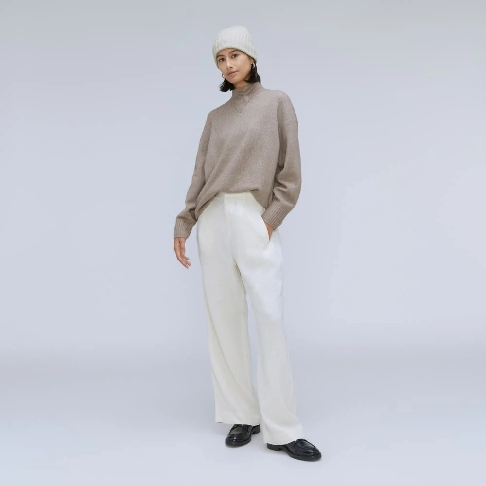 The Cashmere Beanie | Pale Heather Grey (2)