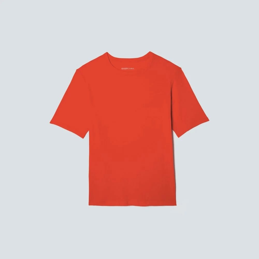 The Air Tee | Red Orange (2)
