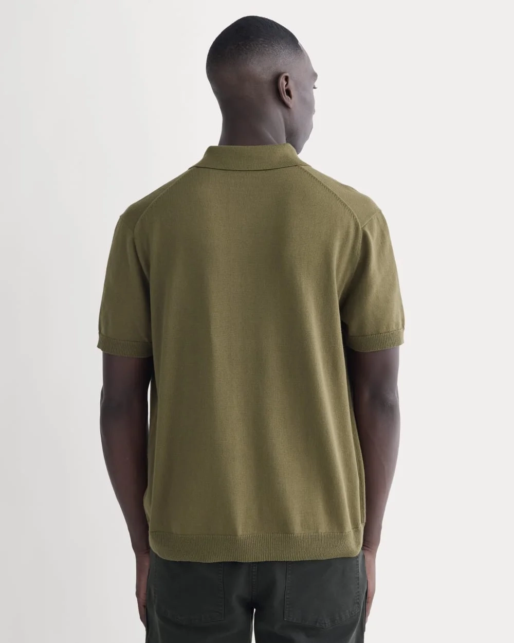 No-Sweat Polo | Olive (2)