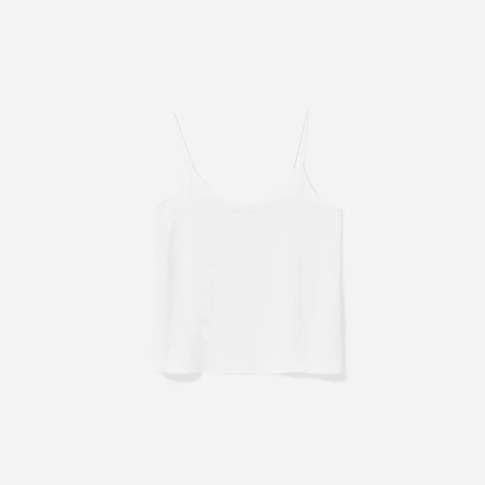 The Washable Clean Silk Cami | Grey White
