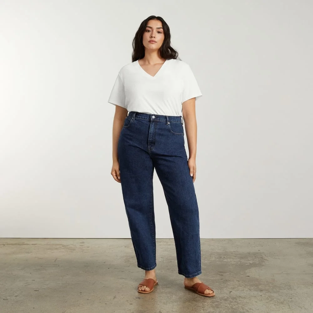 The Vintage V-Neck Hemp Tee | White (2)