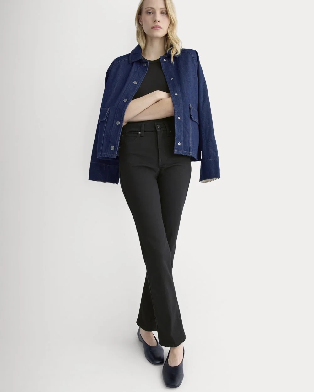 High-Rise Cigarette Jean | Black (2)