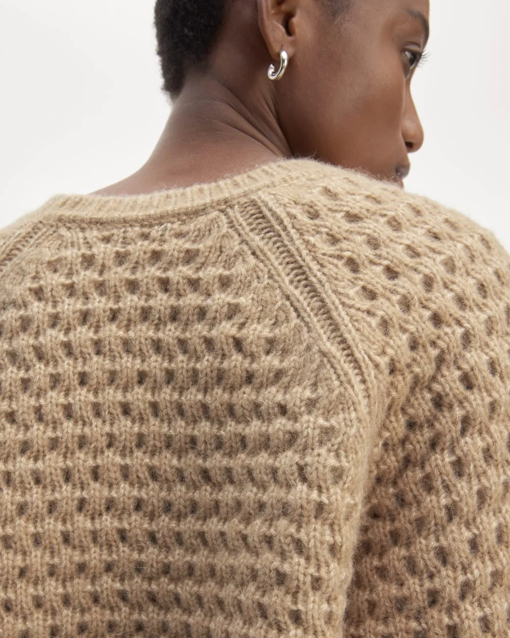The Cloud Oversized Textured Crew | Tiger's Eye (2)
