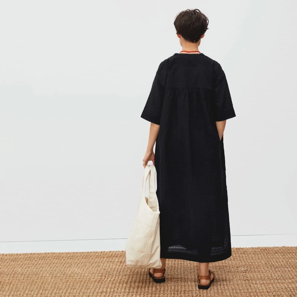 The Caftan Dress | Black Check (2)