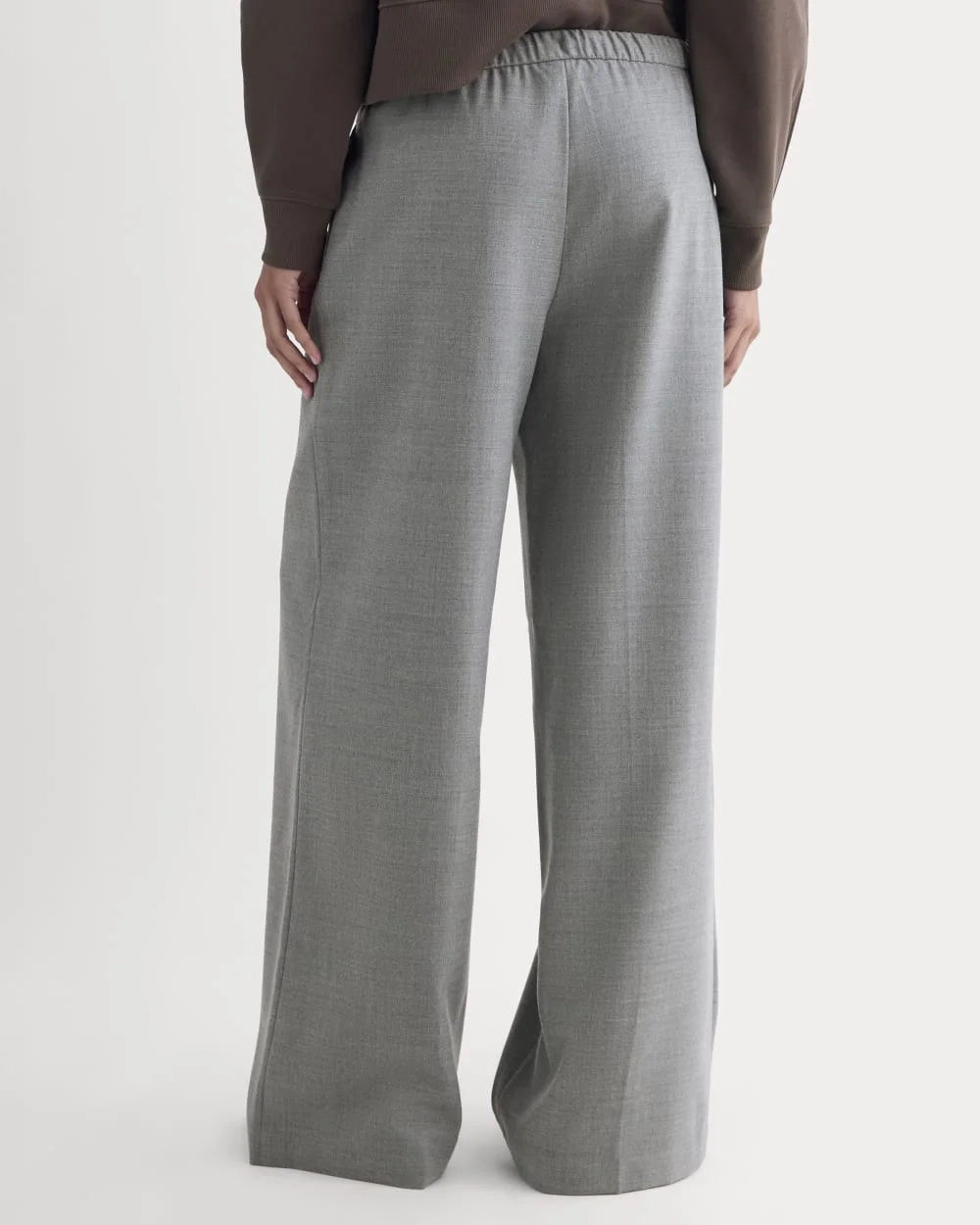 The Pull-On Trouser in Tailor Twill | Heather Graphite (2)