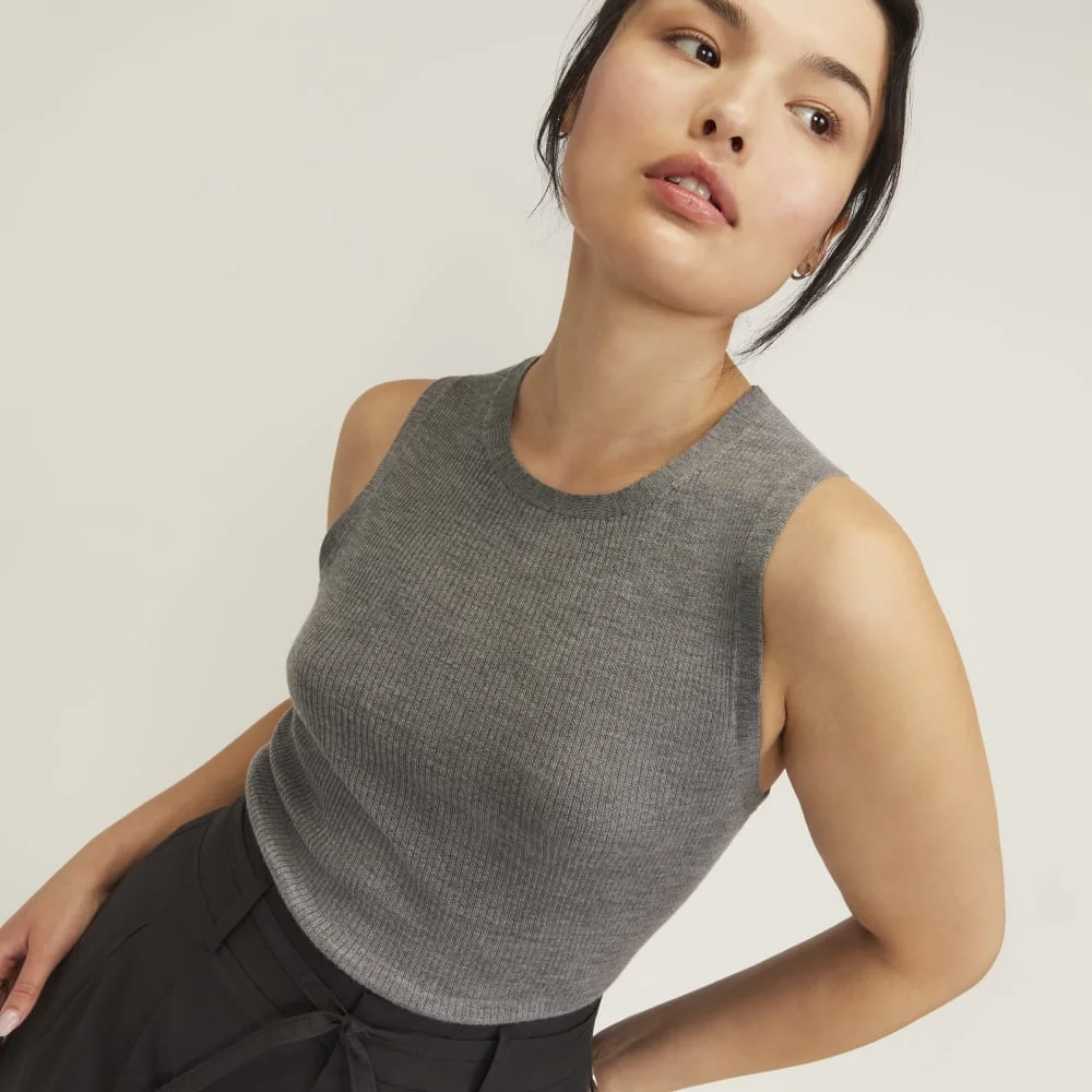 The Tank in Ultrasoft Merino | Heather Mid Grey (2)
