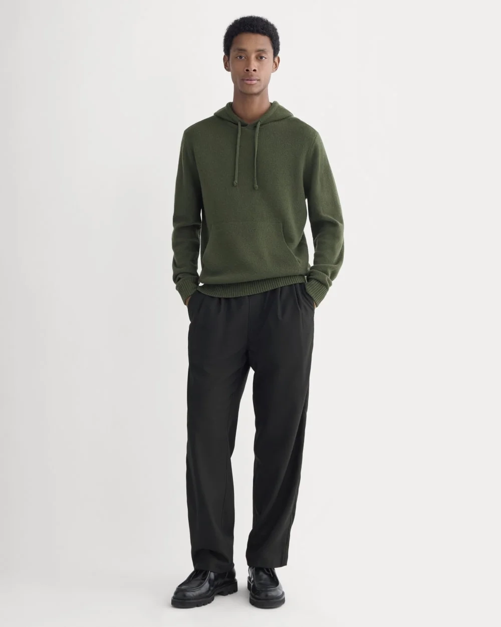 The Felted Merino Hoodie | Dark Forest (2)
