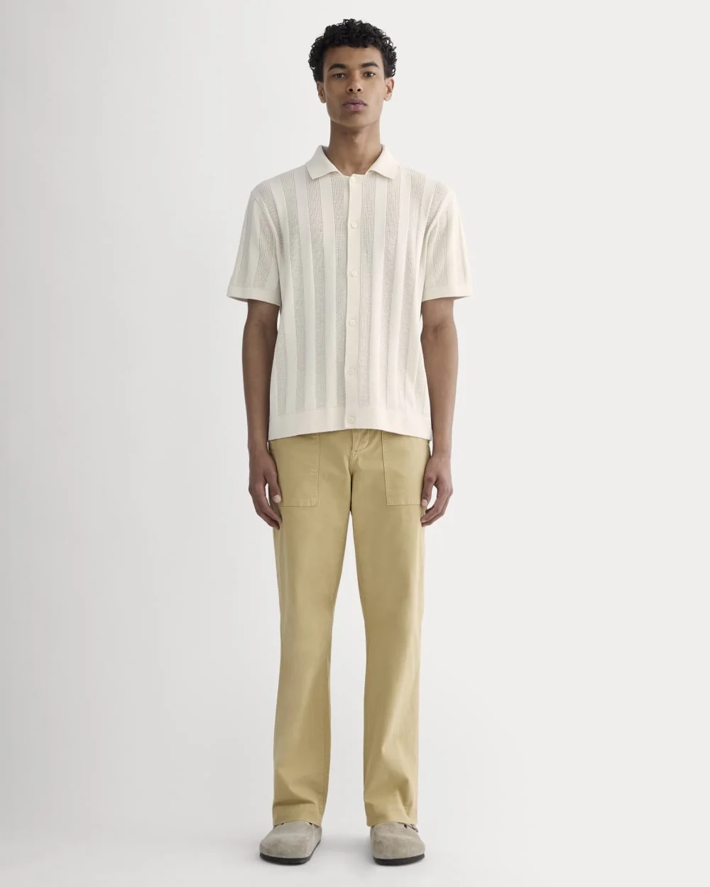 The No-Sweat Ribbed Polo | Birch (2)
