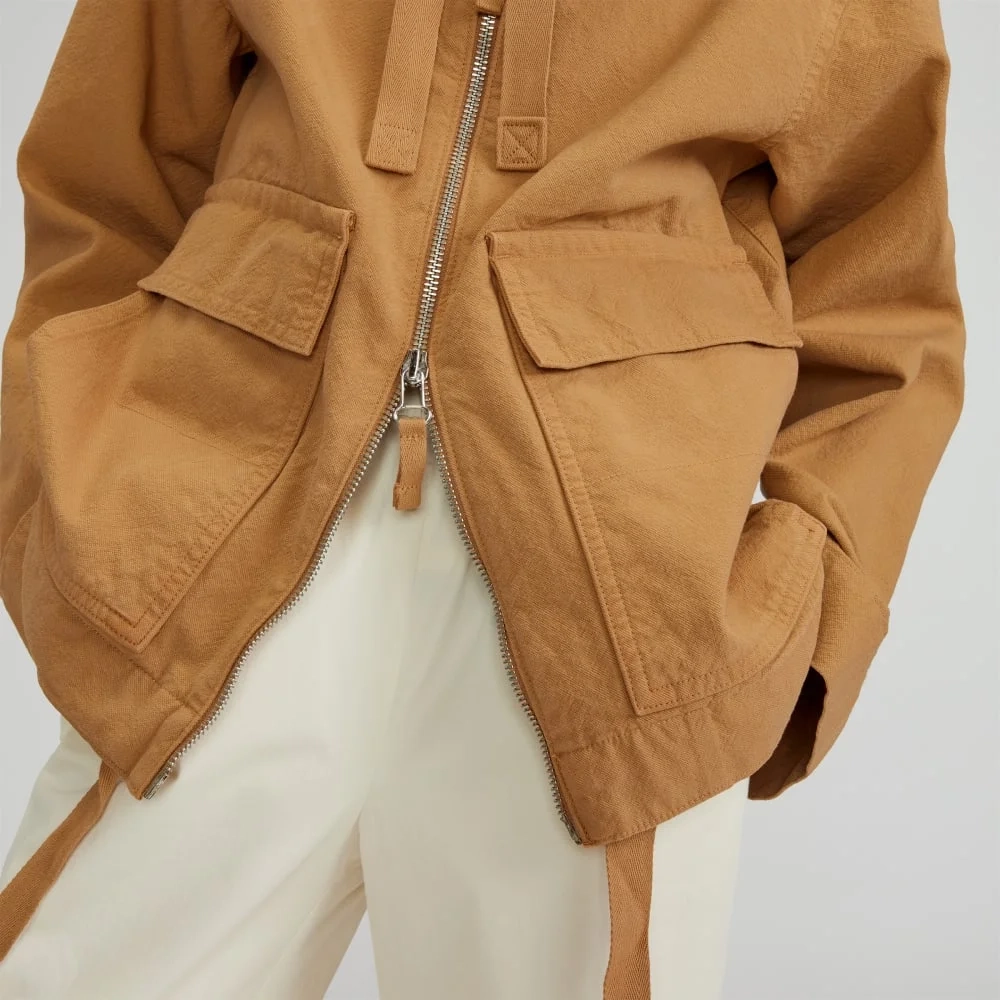The Canvas Organic Cotton Anorak | Cappuccino (2)