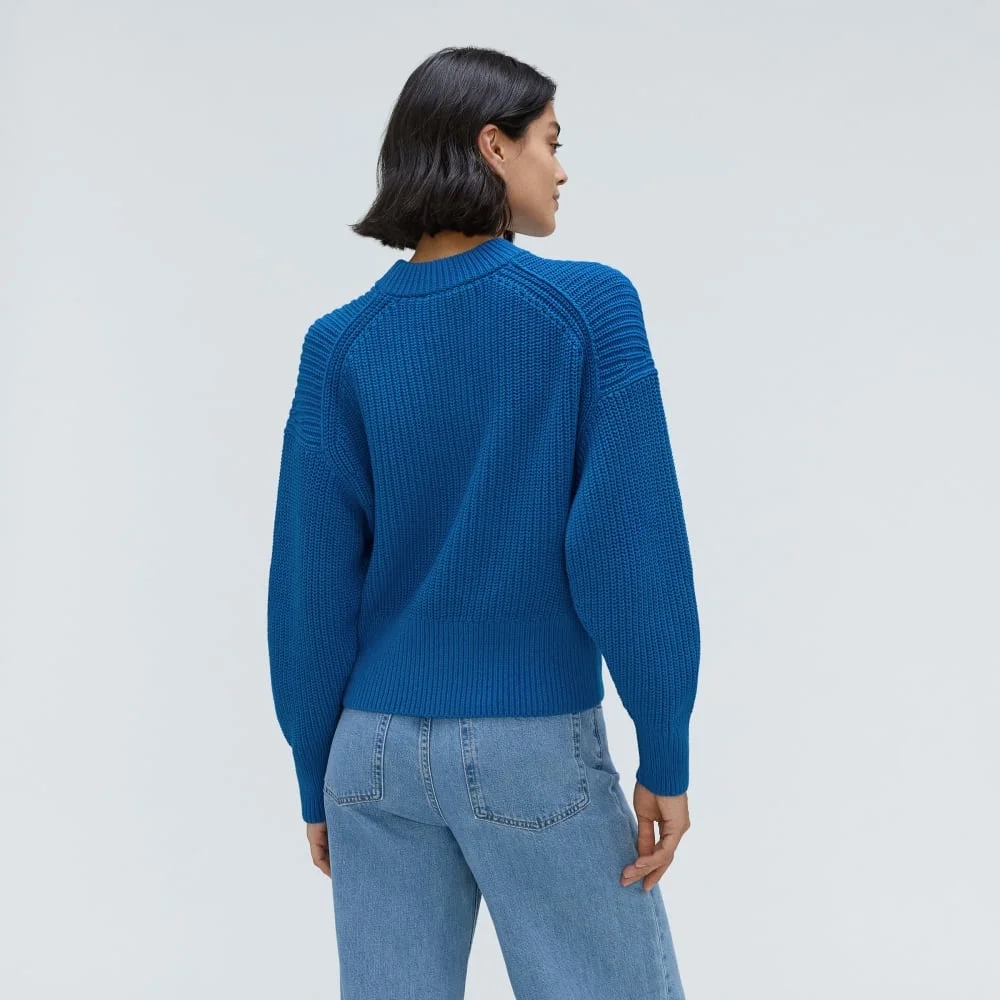 The Texture Cotton Crew | Lapis Blue (2)