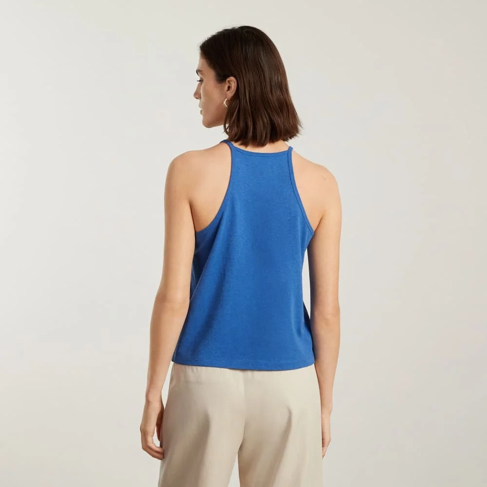 The Hemp Cutaway Tank | Deep Blue (2)