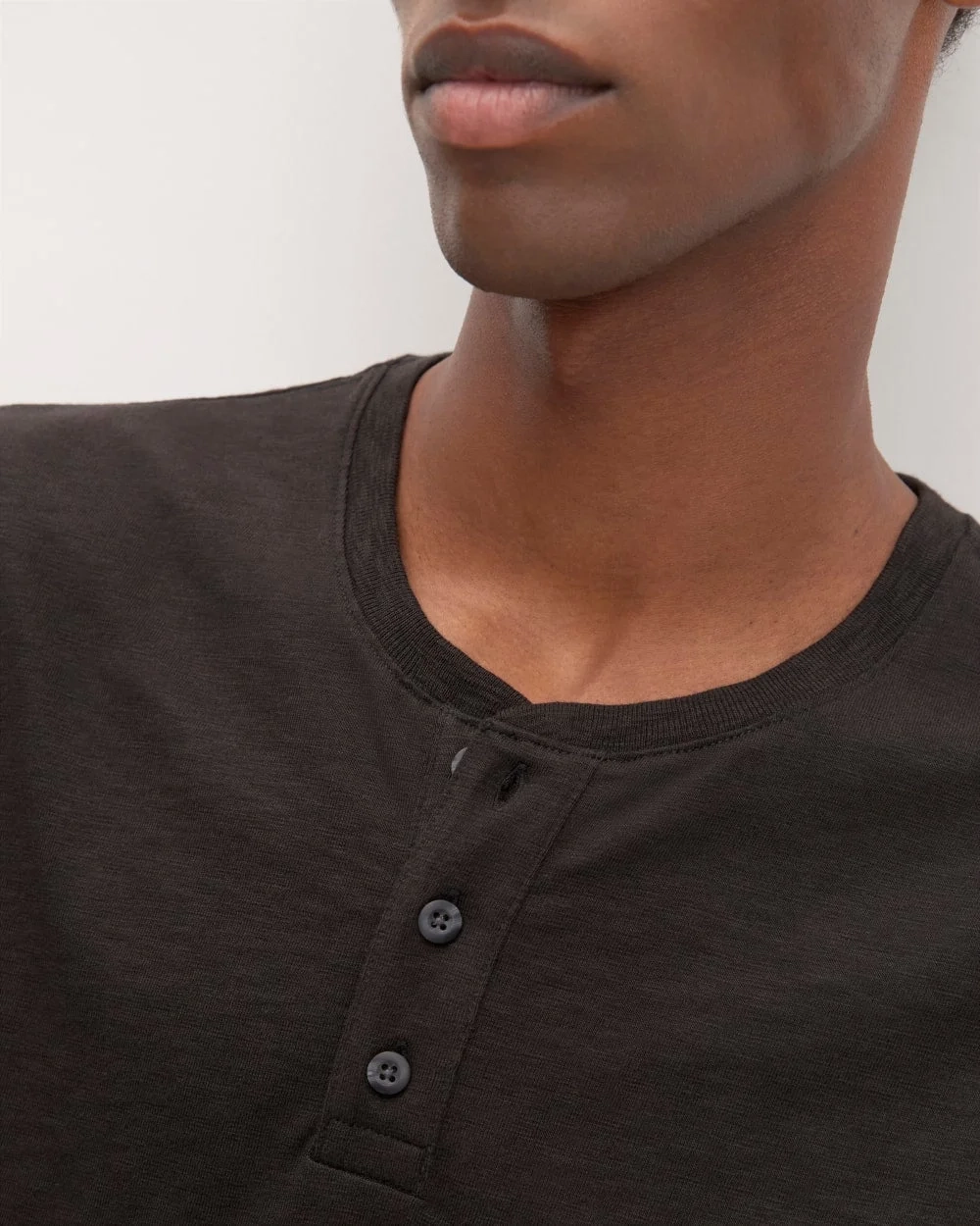 The Slub Long-Sleeve Henley | Black (2)