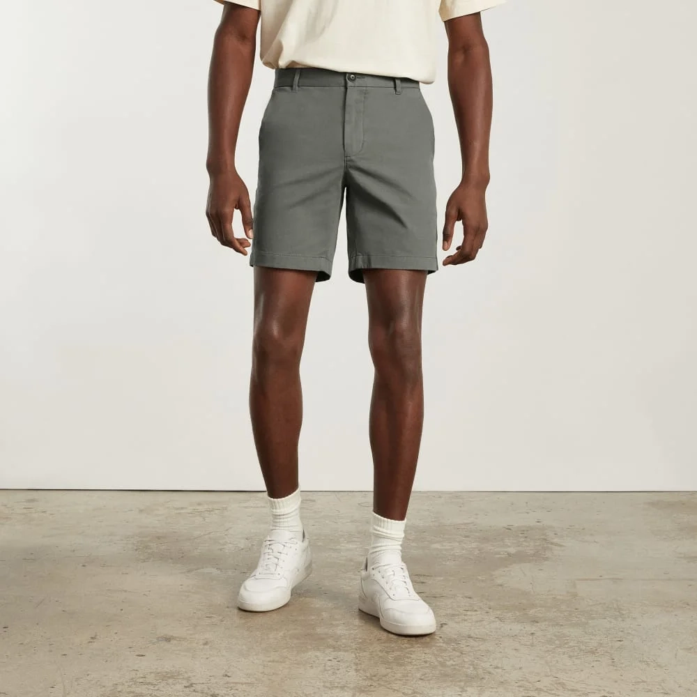 The 7” Slim-Fit Performance Chino Short | Pewter Green (3)
