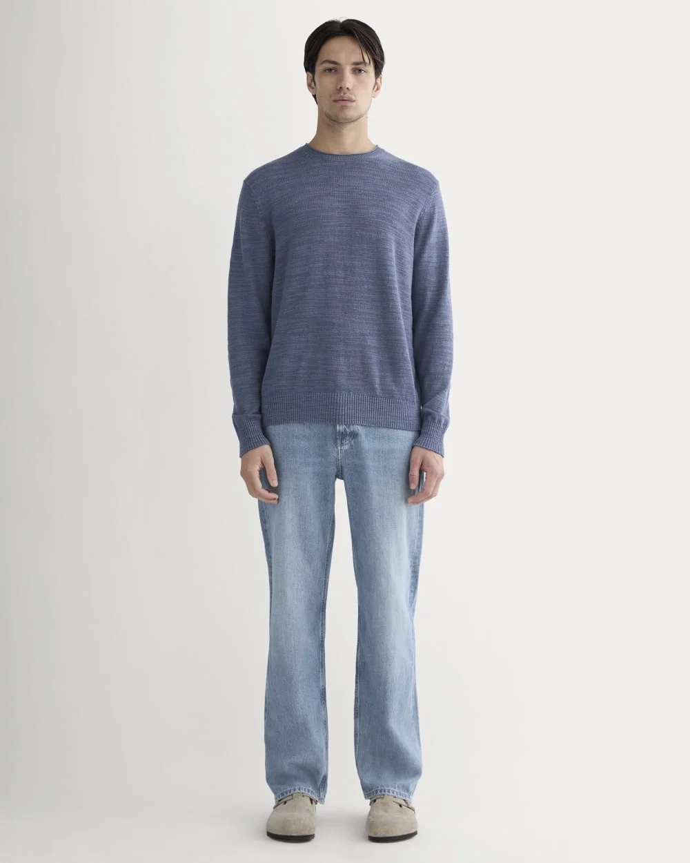 The Cotton Linen Pullover | Indigo (3)