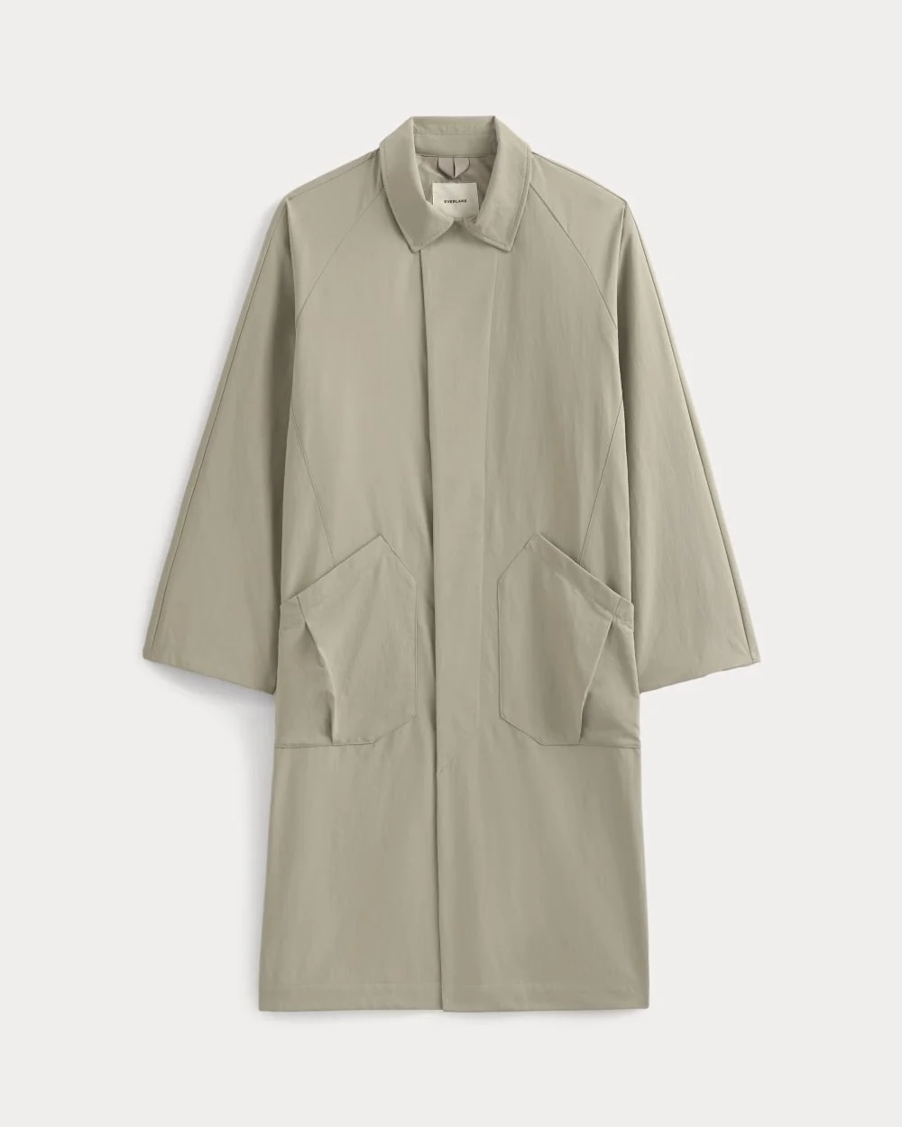 Re:Cycled Nylon Mac Coat | Trench Coat Khaki (2)