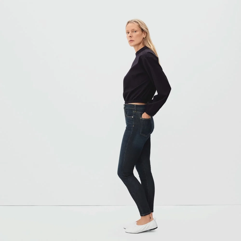The Authentic Stretch High-Rise Skinny | Deep Indigo | 26.5" Inseam (2)