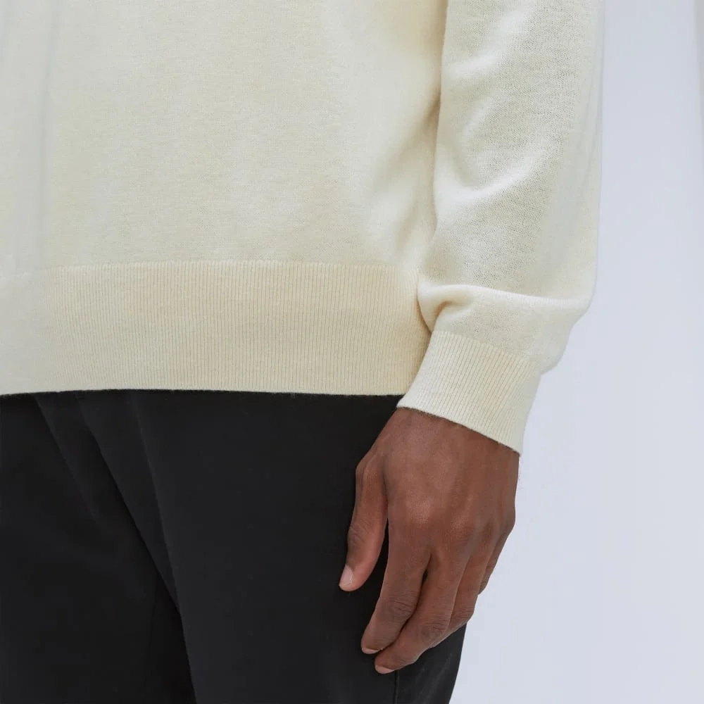 The Merino-Blend Crewneck Sweater | Off White (2)
