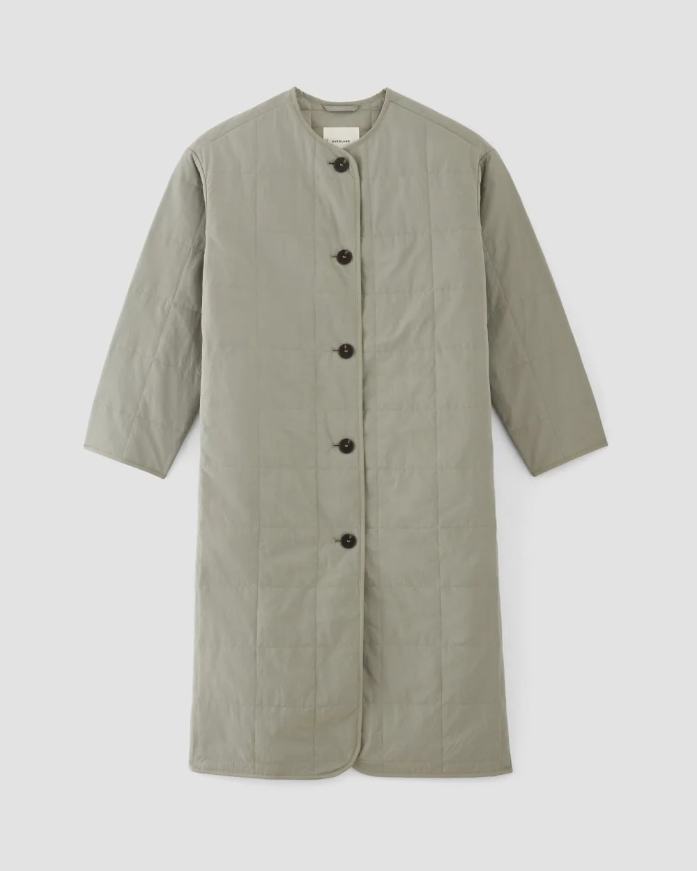 The ReNew Quilted Long Liner | Sage Green (2)