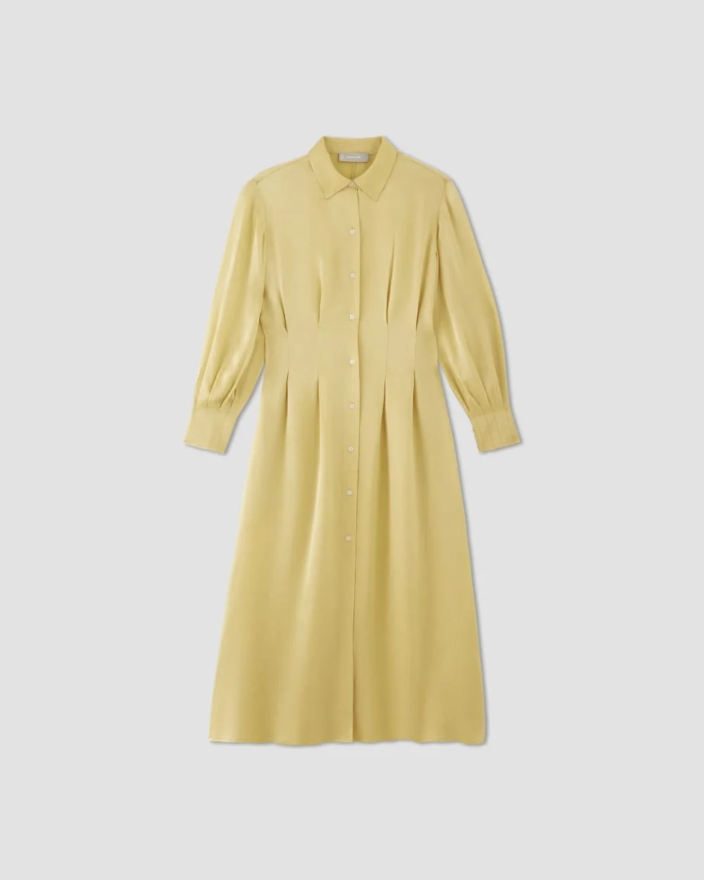 The Hammered Satin Shirt Dress | Raffia (2)