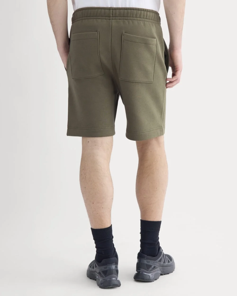 Luxe Fleece Easy Short | Olive Night (2)