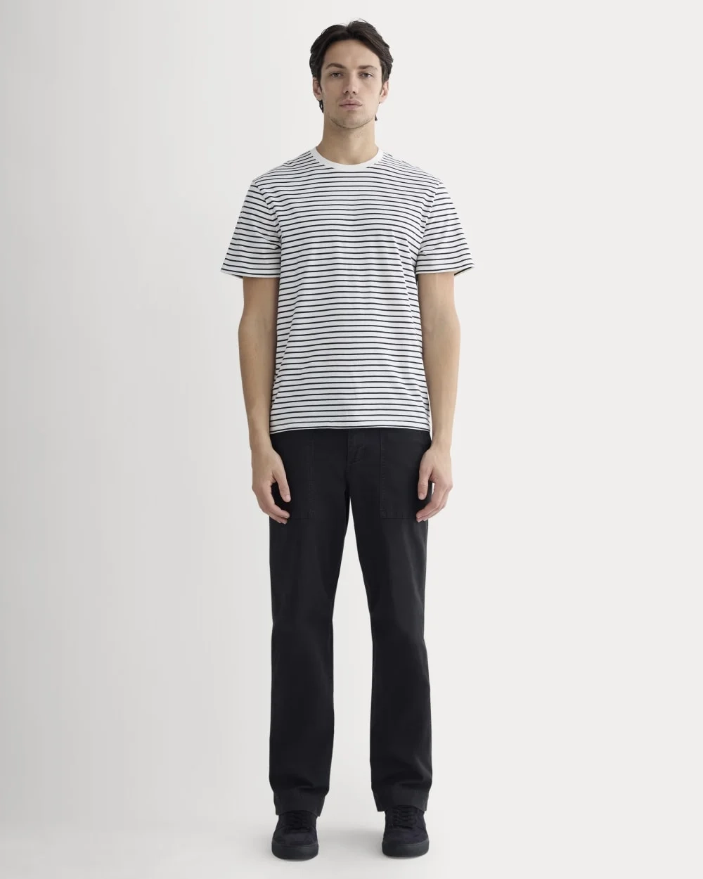 The Essential Organic Crew | Bone / Black (2)