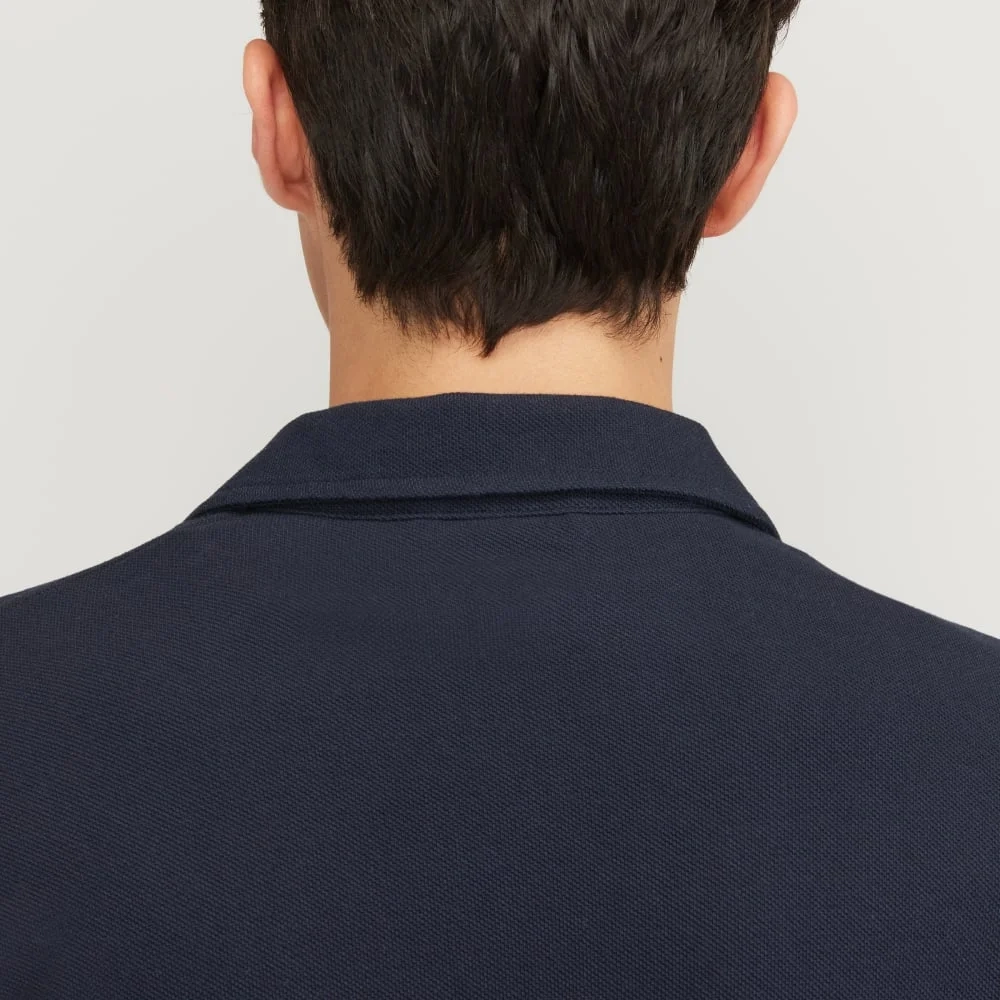 The Pique Short-Sleeve Shirt | Deep Navy (4)