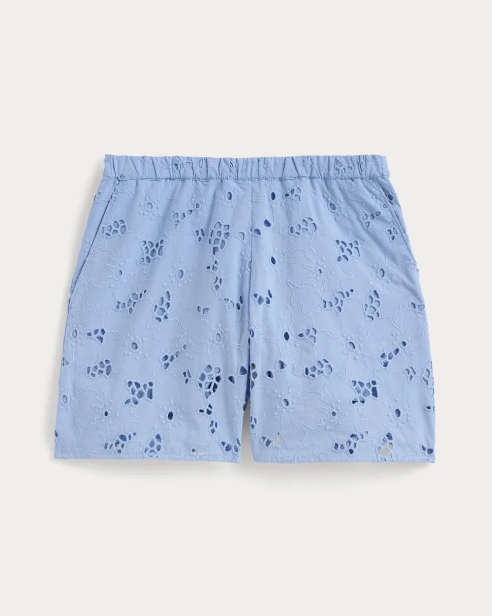 The Eyelet Pull-On Short | Sky Blue (2)