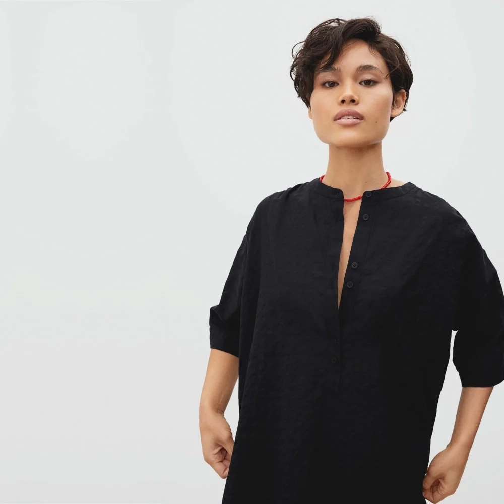 The Caftan Dress | Black Check (3)