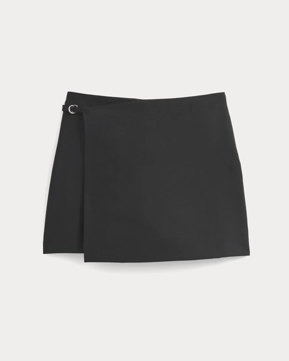 Wrap Mini Skort in Tailor Twill | Black (2)