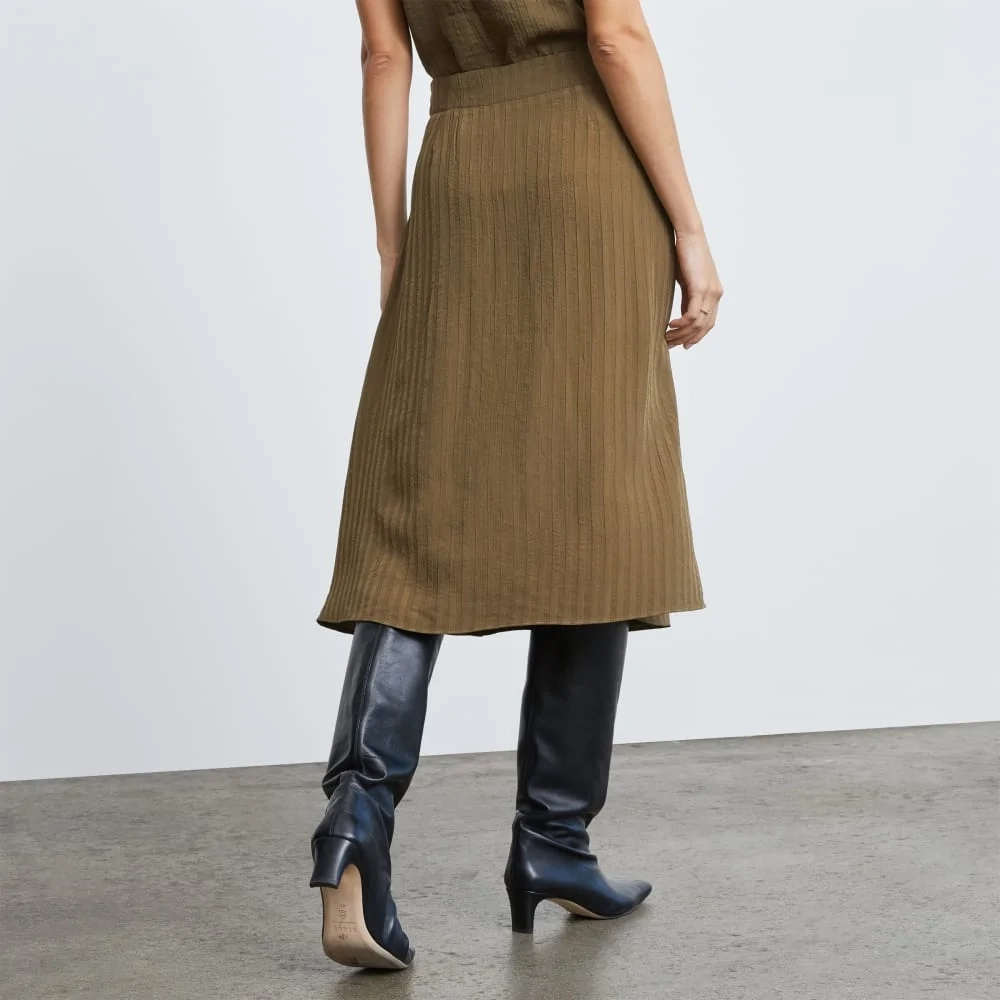 The City Stripe Midi Skirt | Beech (3)
