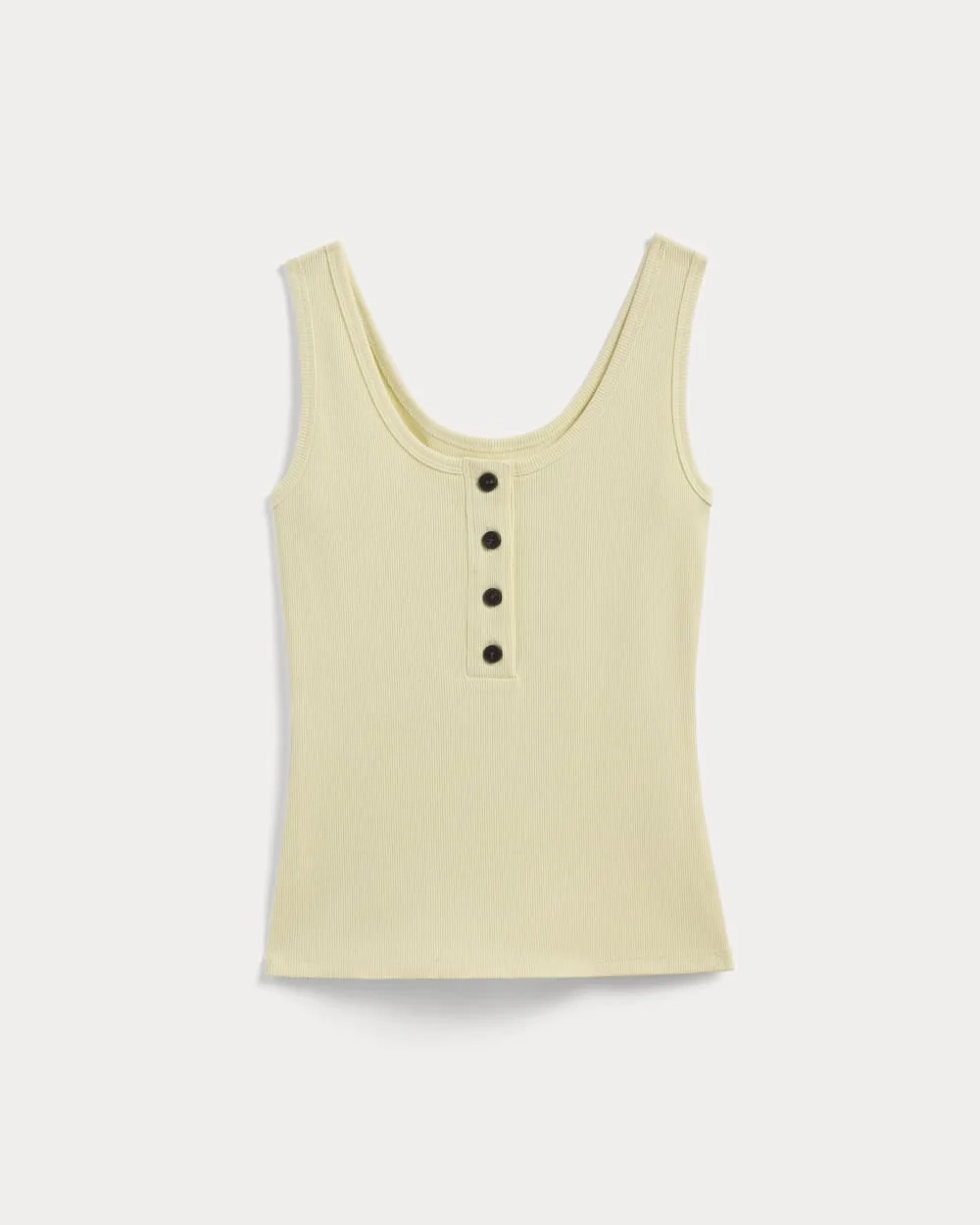 The Selfie Henley Tank | Light Yellow (2)