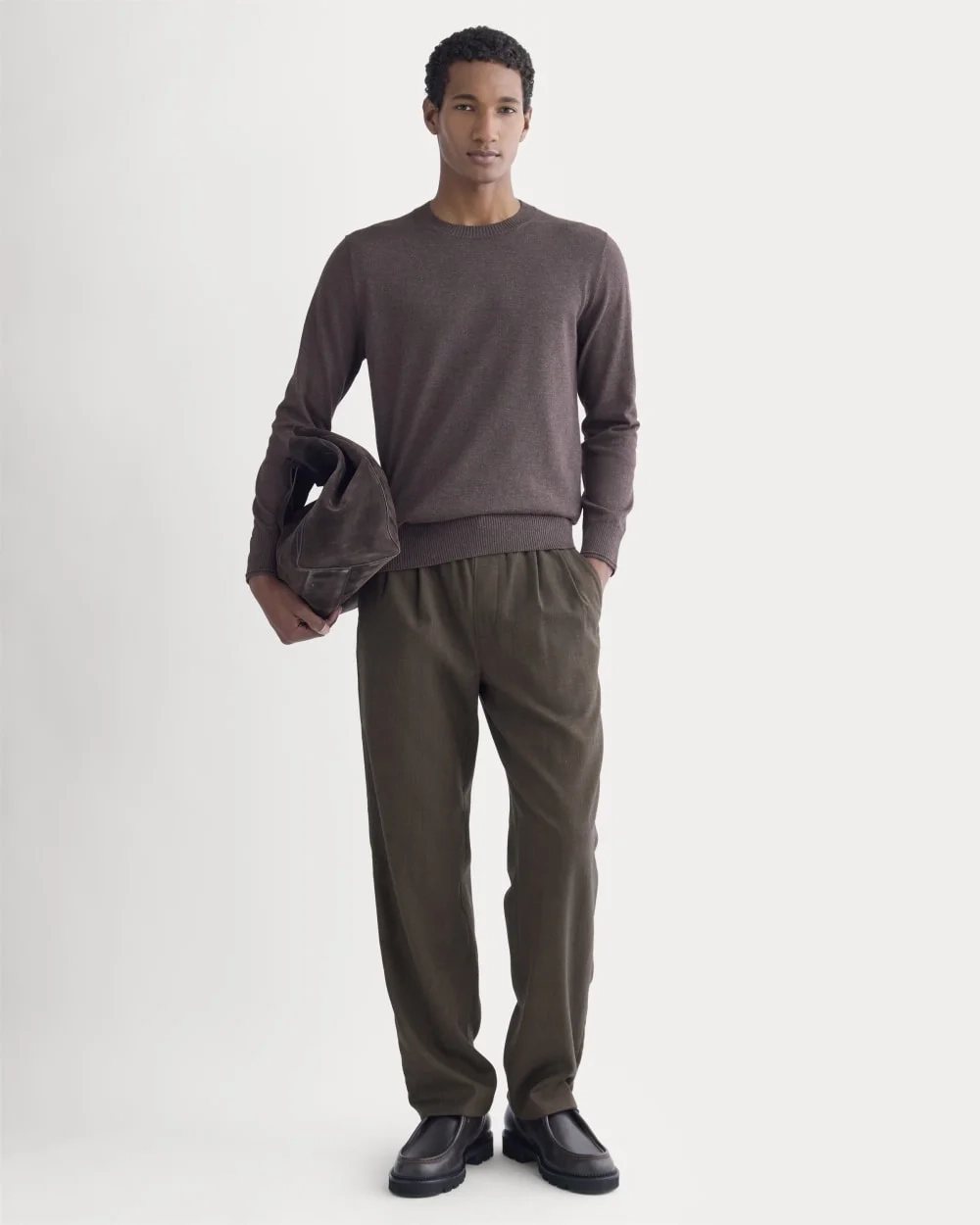 The No-Sweat Sweater | Uniform | Heathered Burgundy (2)