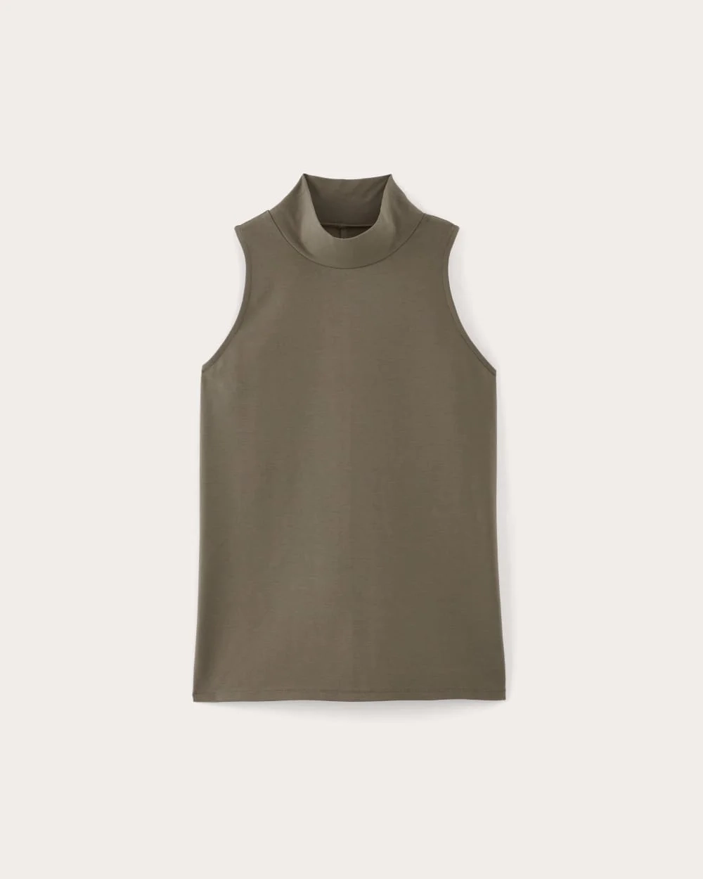 The Form Mock-Neck Tank | Taupe (2)