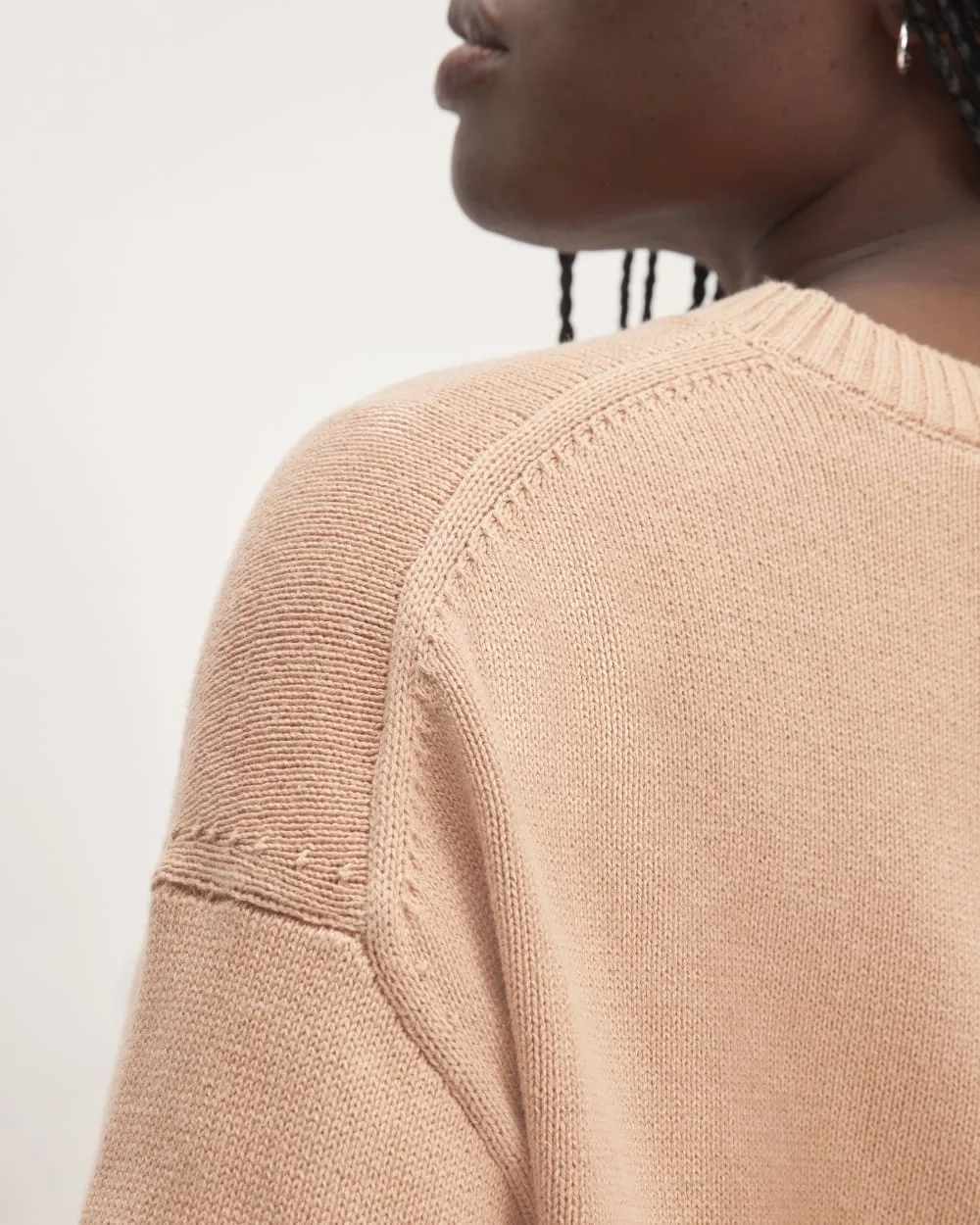 The Boxy Sweater in Everyday Cotton | Blush Pink (3)