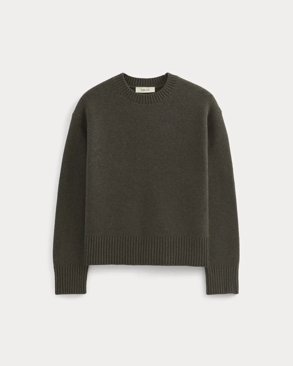 The Cotton Honeycomb Square Crew | Heathered Soot (2)