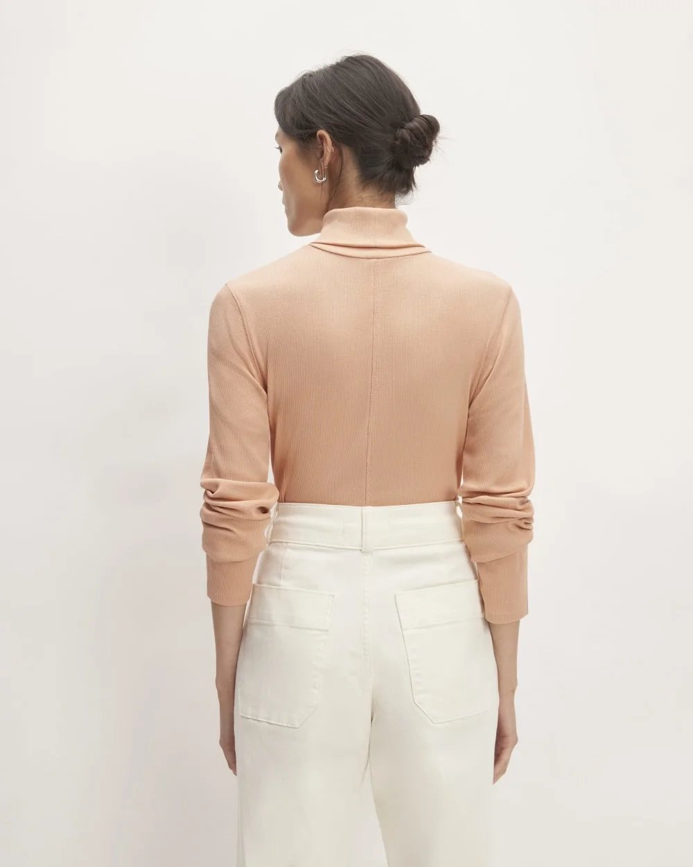 The Luxe Rib Turtleneck | Blush Pink (2)