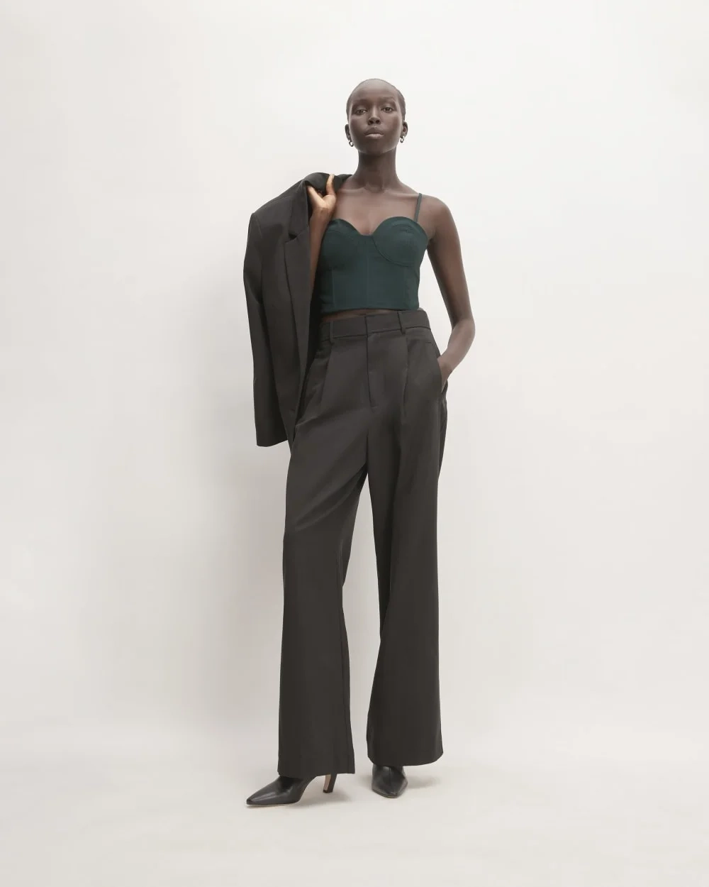 The Structured Cotton Bustier | Scarab (3)