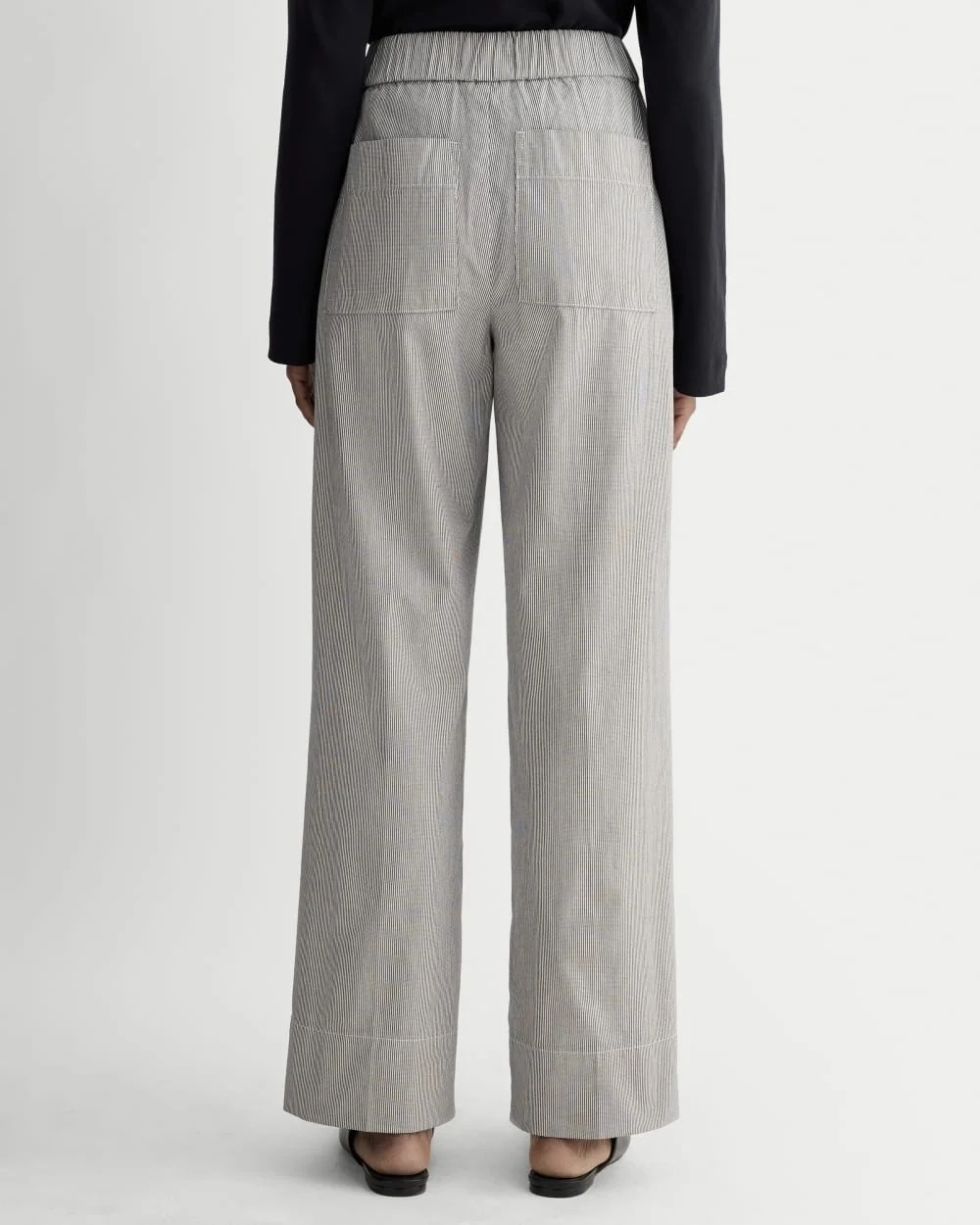 The Easy Pant | Canvas Tan / Navy (2)