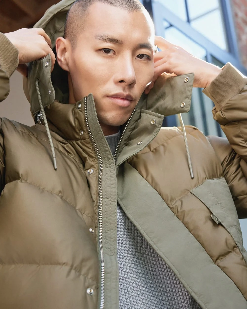 The ReNew Short Puffer | Kalamata / Beech (3)