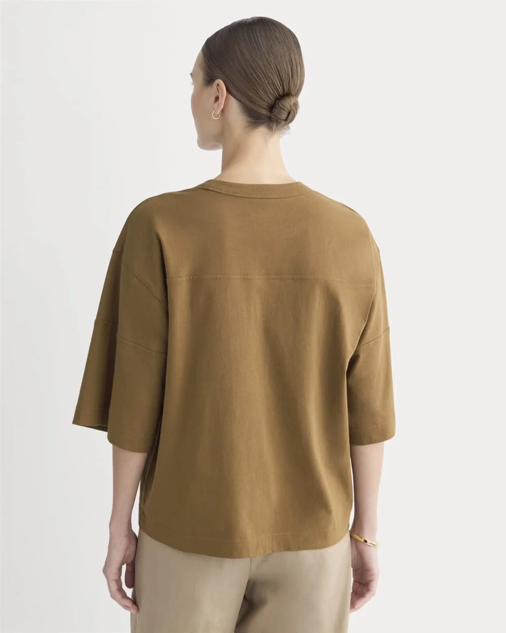 Oversized Varsity Tee in Essential Cotton | Toffee (2)