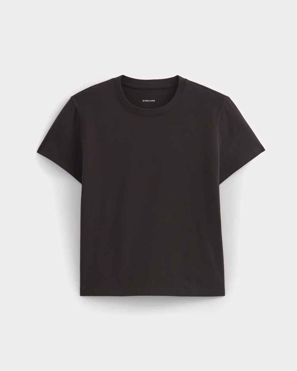 The Box-Cut Tee in Essential Cotton | Dark Chocolate | No Pocket (2)