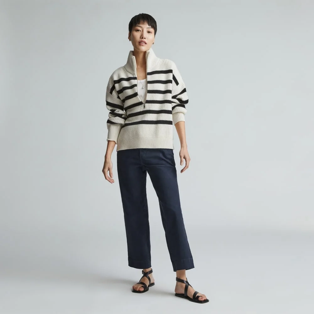 The Organic Straight-Leg Pant |  Navy