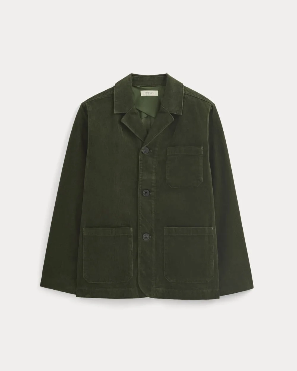 Fine Wale Corduroy Chore Blazer | Dark Forest (2)