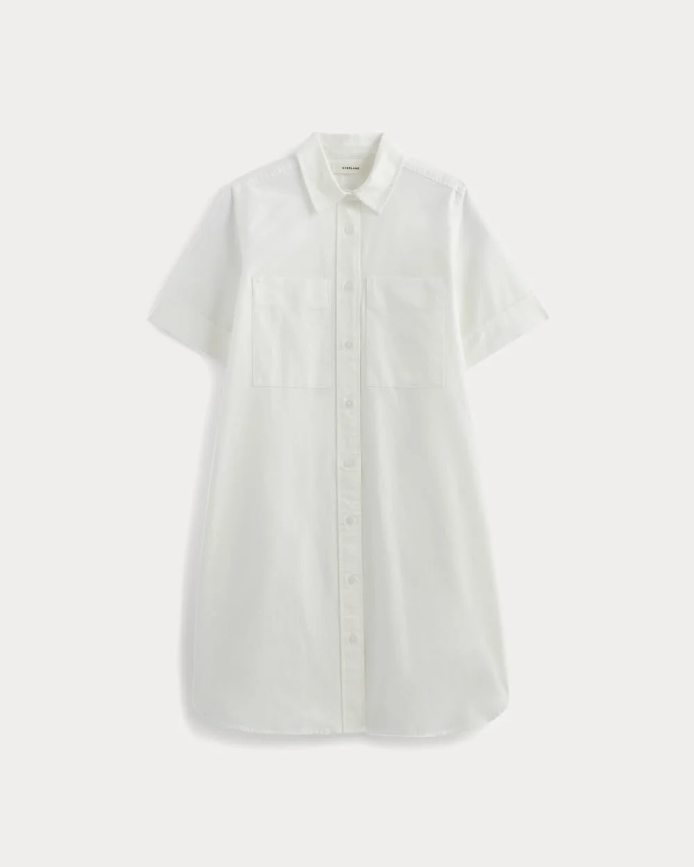 The Oxford Short-Sleeve Shirt Dress | White (2)