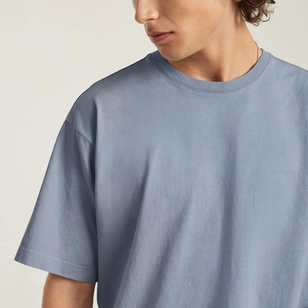 The Everyone Premium Weight Tee | Blue Slate (2)