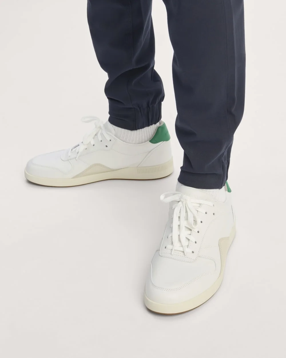The Court Sneaker | White / Grass Green / Parchment (3)