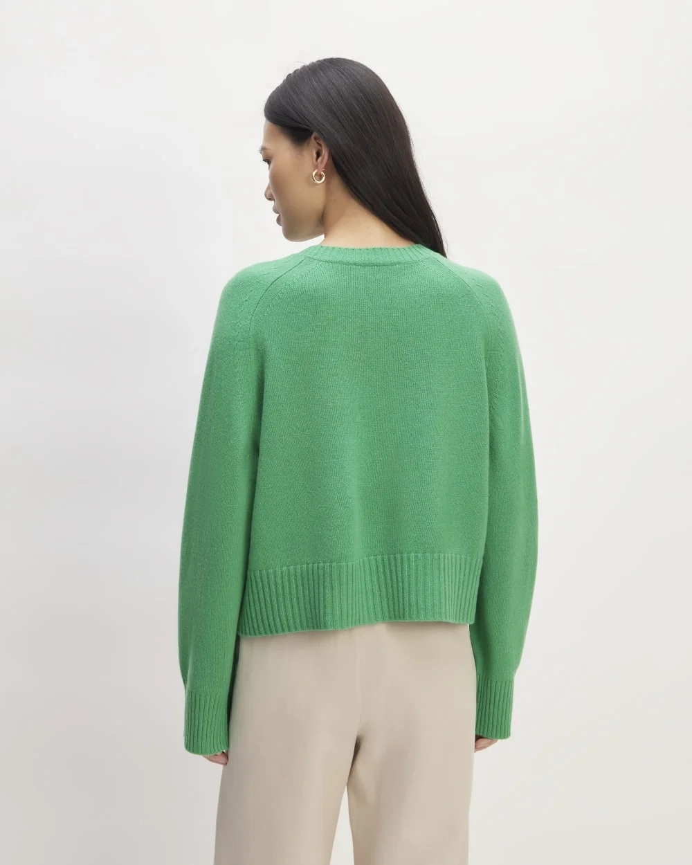 The Cashmere Boxy Crew | Bright Jade (2)