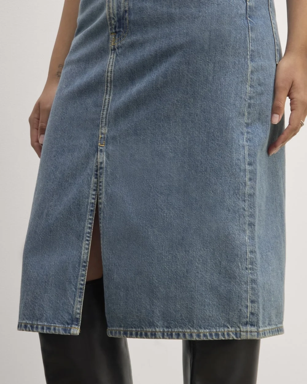 The Mid-Way Skirt | Mid Blue (2)