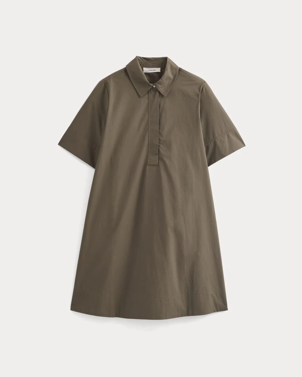 Popover Mini Shirtrdress in Ultrasoft Cotton | Beech (3)